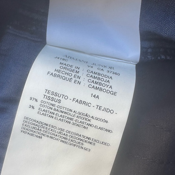 Armani Jeans Junior shorts size 14 - Picture 8 of 8